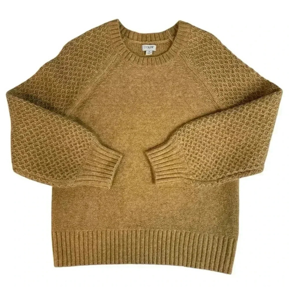 J.Crew Wool Blend Popover Long Sleeve Sweater In a Neutral Color Size Small - Picture 8 of 10